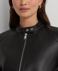 Petite Leather Moto Jacket