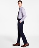 Men's Modern-Fit TH Flex Stretch Plaid Wool Blend Suit Pants