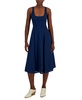 Women's Linen-Blend Seamed Midi Dress, Created for Macy's