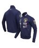 Men's Navy Milwaukee Brewers Fast Lane Full-Zip Track Jacket