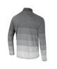 Men's Gray Michigan Wolverines Ai Striped Mesh Quarter-Zip Raglan Windshirt