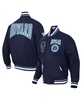 Men's Navy Howard Bison Crest Wool Full-Zip Jacket