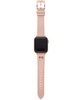 Logo Charm Blush Leather 38/40mm Band for Apple Watch®