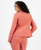 Women's Textured Crepe Single-Button Notched-Collar Blazer, Created for Macy's