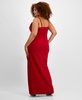 Trendy Plus Size Bow-Trim Gown