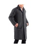 Men's Zach Knee Length Jacket Top Coat Trench Wool Blend Overcoat