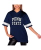 Women's Navy Penn State Nittany Lions Until Kickoff Rhinestone Fashion T-Shirt