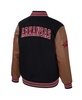 Men's Black Arkansas Razorbacks Letterman Full-Snap Varsity Jacket