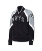 Women's Black Brooklyn Nets Slam Dunk Raglan Full-Zip Track Jacket