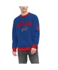 Men's Royal Buffalo Bills Reese Raglan Tri-Blend Pullover Sweatshirt