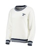 Women's Cream and Navy St. Louis Blues Granite Sherpa Pullover Sweatshirt