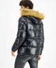 Men's Puffer Jacket With Faux Fur Hood