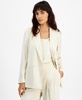 Women's Satin Notched Collar Double-Breasted Blazer, Created for Macy's