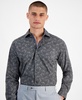 Men's Slim-Fit Rain Floral Dress Shirt, Created for Macy's