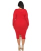 Plus Size Rib Midi Sweater Dress