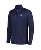 Men's Navy Atlanta Braves Delray IslandZone Half-Zip Top