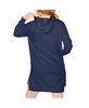 Women's Navy Auburn Tigers Take a Knee Raglan Hooded Sweatshirt Dress