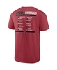 Men's Cardinal/White Arizona Cardinals Two-Pack 2023 Schedule T-Shirt Combo Set