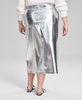 Trendy Plus Size Metallic Midi Skirt, Created for Macy's