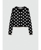 Women's Polka-Dot Knitted Cardigan Sweater