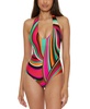 Women's Reversible Plunge Halter One-Piece Swimsuit, Created for Macy's