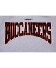 Men's Heather Gray Tampa Bay Buccaneers Crest Emblem Pullover Sweatshirt