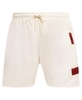 Men's Cream Miami Heat Triple Tonal Woven Shorts