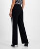 Women's High Rise Rhinestone-Trim Pants, Created for Macy's