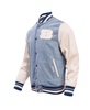 Men's Denim Distressed Cincinnati Bengals Varsity Blues Full-Snap Varsity Jacket