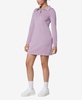 Women's Long Sleeve Quarter Zip Sweatshirt Dress