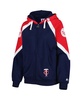 Women's Navy, Red Minnesota Twins Hail Mary Full-Zip Hoodie