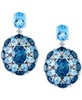 EFFY® Multi-Topaz Cluster Drop Earrings (15-1/10 ct. t.w.) in Sterling Silver