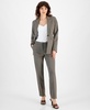 Women's Houndstooth Mid-Rise Straight-Leg Ankle Pants, Created for Macy's 