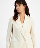 Women's Satin Notched Collar Double-Breasted Blazer, Created for Macy's