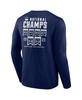 Men's Navy UConn Huskies 2023 NCAA Men’s Basketball National Champions Schedule Long Sleeve T-shirt