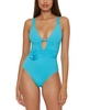 Women's Garden Of Eden 3D Flower Tie-Trim One-Piece Swimsuit