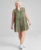 Women's Plus Sleeveless Tiered Dress, Created for Macy's