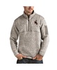 Men's Oatmeal Wyoming Cowboys Fortune Half-Zip Pullover Jacket