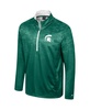 Men's Green Michigan State Spartans The Machine Half-Zip Jacket