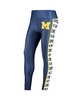 Women's Navy Michigan Wolverines Dormer Knit Leggings