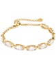 Cubic Zirconia Oval Link Chain Bracelet