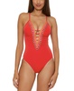 Women's Fiesta Plunge-Neck One-Piece Swimsuit