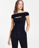 Women's Off-The-Shoulder Cutout Sweater Tank, Exclusively at Macy's