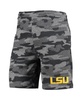 Men's Charcoal, Gray LSU Tigers Camo Backup Terry Jam Lounge Shorts