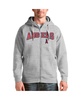 Men's Heather Gray Los Angeles Angels Team Logo Victory Full-Zip Hoodie