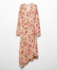 Women's Asymmetrical Hem Floral Dress