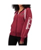 Women's Cardinal Arizona Cardinals Emerson Full-Zip Hoodie