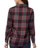 Women's Plaid-Print Button-Front Shirt