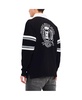 Men's Black Las Vegas Raiders Cory Varsity Rugby Long Sleeve T-shirt