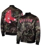 Men's Camo Boston Red Sox Satin Full-Snap Jacket